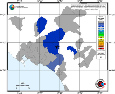 Mappa EMS - territori comuni