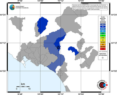 Mappa MCS - territori comuni