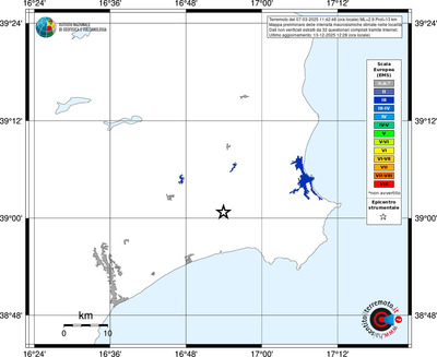 Mappa EMS - territori località