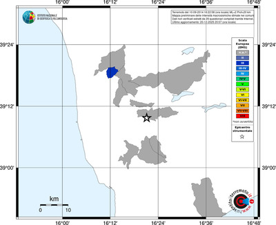 Mappa EMS - territori comuni
