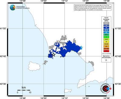Mappa EMS - territori località
