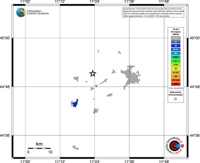 Mappa EMS - territori località