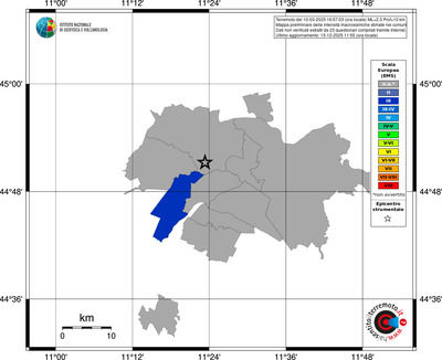 Mappa EMS - territori comuni