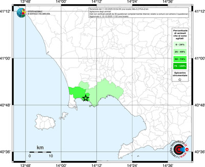 Mappa territorio comunale con almeno 3 questionari
