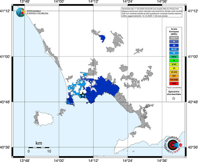 Mappa EMS - territori località