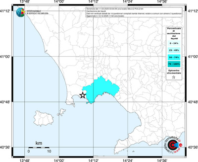 Mappa territorio comunale con almeno 3 questionari
