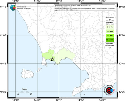 Mappa territorio comunale con almeno 3 questionari