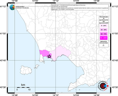 Mappa territorio comunale con almeno 3 questionari