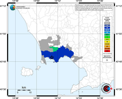 Mappa EMS - territori comunali