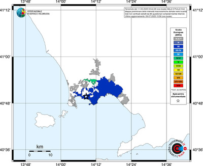 Mappa EMS - territori delle località
