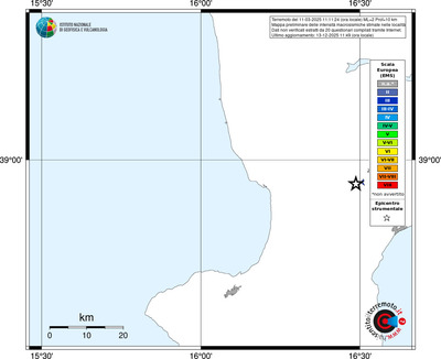 Mappa EMS - territori località