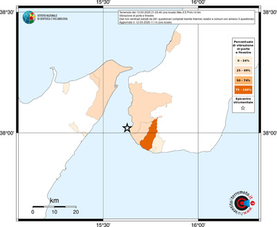 Mappa territorio comunale con almeno 3 questionari