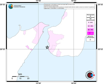 Mappa territorio comunale con almeno 3 questionari