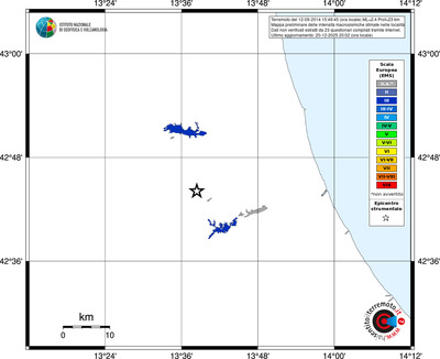 Mappa EMS - territori località