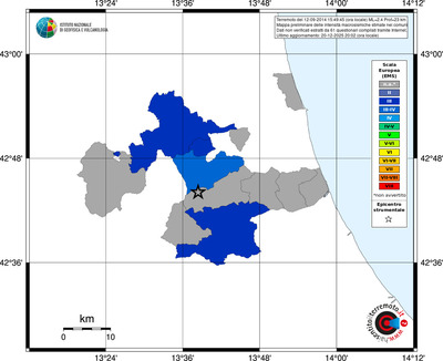 Mappa EMS - territori comuni