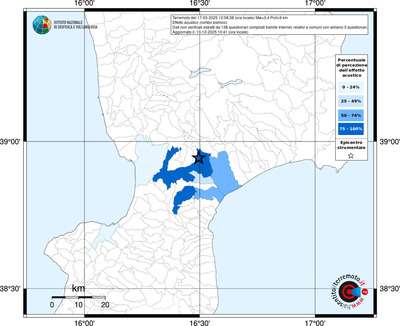 Mappa territorio comunale con almeno 3 questionari