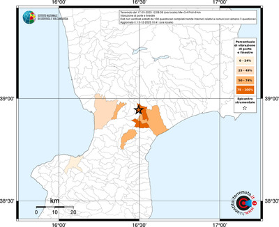 Mappa territorio comunale con almeno 3 questionari