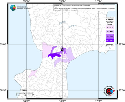 Mappa territorio comunale con almeno 3 questionari