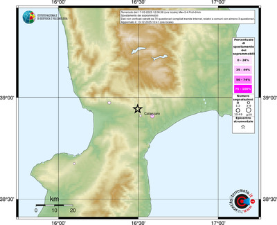 Mappa comuni con almeno 3 questionari