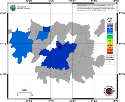 Mappa EMS - territori comuni