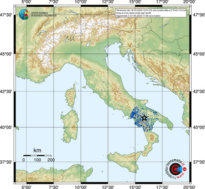 Area di invio delle email agli iscritti