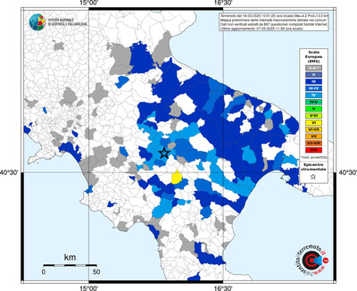 Mappa EMS - territori comunali