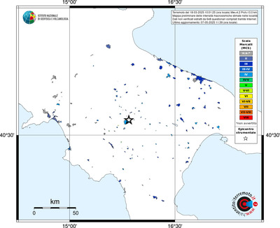 Mappa MCS - territori delle località