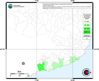 Mappa territorio comunale con almeno 3 questionari