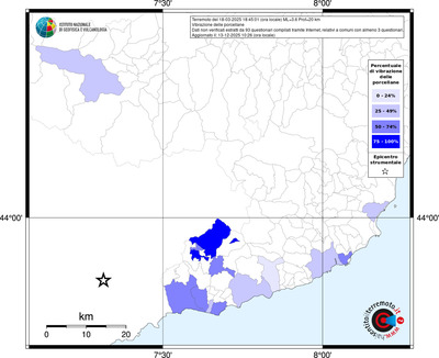 Mappa territorio comunale con almeno 3 questionari