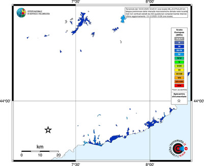 Mappa EMS - territori località