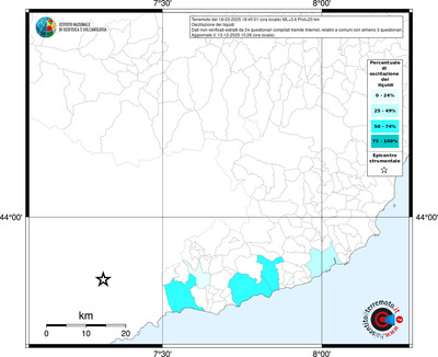 Mappa territorio comunale con almeno 3 questionari