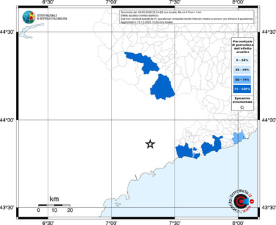 Mappa territorio comunale con almeno 3 questionari