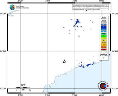 Mappa EMS - territori località