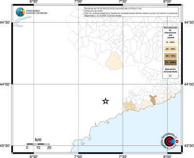 Mappa territorio comunale con almeno 3 questionari
