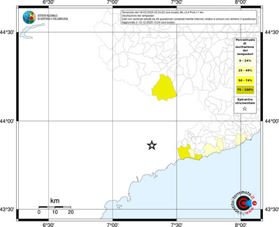 Mappa territorio comunale con almeno 3 questionari