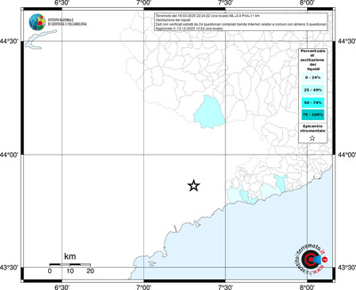Mappa territorio comunale con almeno 3 questionari