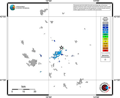 Mappa MCS - territori località