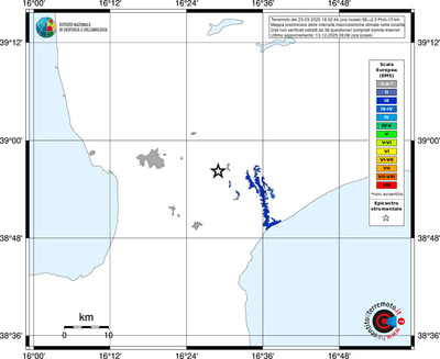 Mappa EMS - territori località
