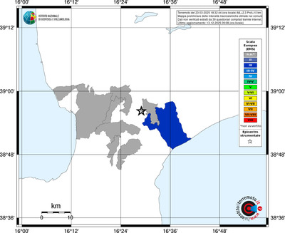 Mappa EMS - territori comuni