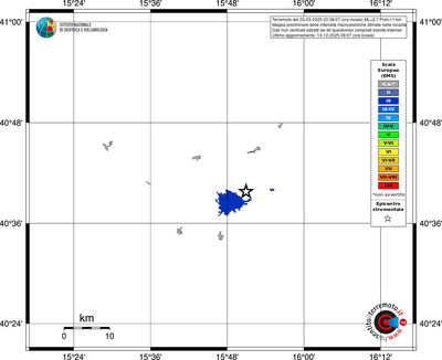 Mappa EMS - territori località