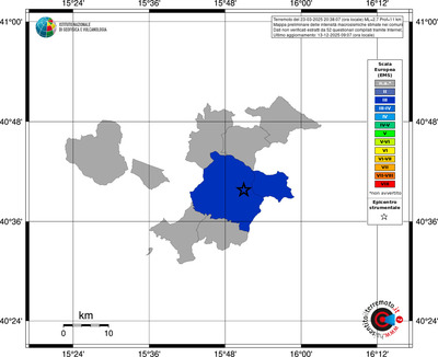 Mappa EMS - territori comuni