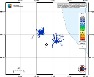 Mappa EMS - territori località