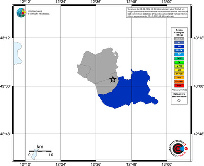 Mappa EMS - territori comuni