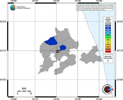Mappa EMS - territori comuni