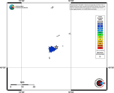 Mappa EMS - territori località