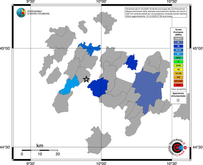 Mappa EMS - territori comuni