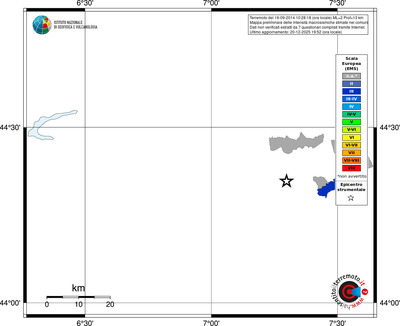 Mappa EMS - territori comuni