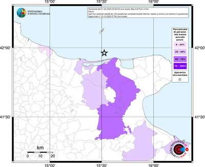 Mappa territorio comunale con almeno 3 questionari
