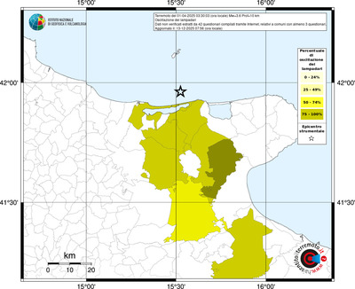 Mappa territorio comunale con almeno 3 questionari