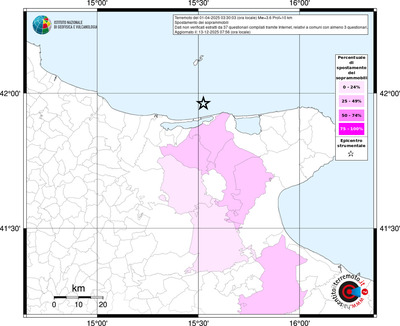 Mappa territorio comunale con almeno 3 questionari